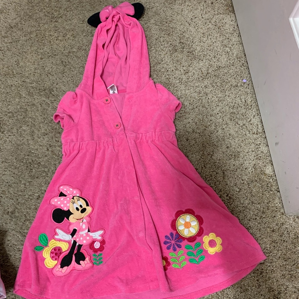 Girls Minnie Mouse swim coverup